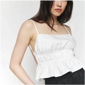 Reformation Pollie Linen Top, S